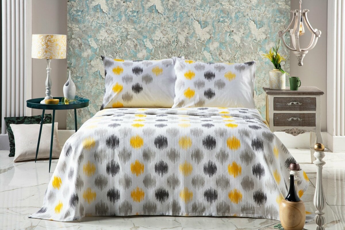 Doqu Home Mimoza Çift Kişilik Pike Takımı Asude