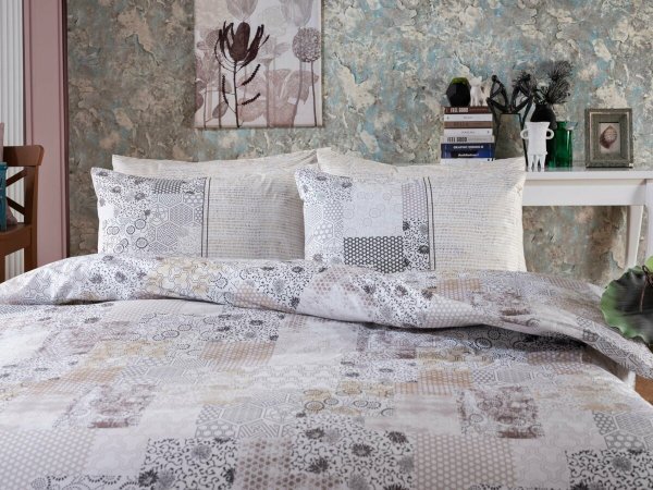 Doqu Home Festival Crea Nevresim Takımı Çift Kişilik - Krem