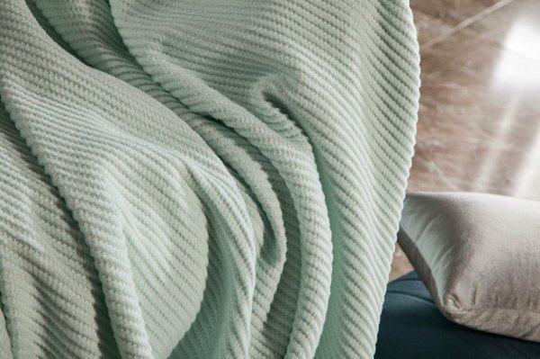 Doqu Home Battaniye Çift Kişilik Softy - Yeşil-