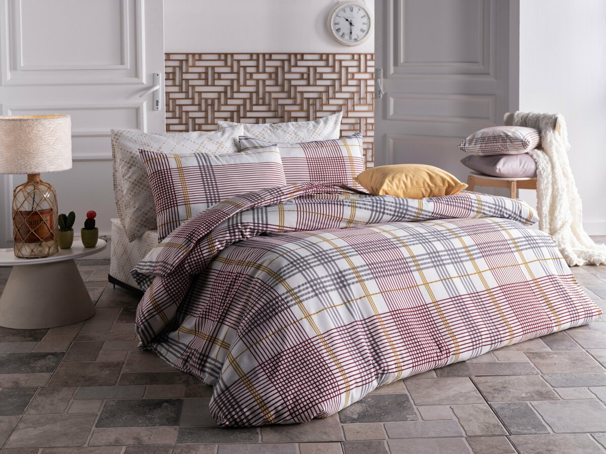 Doqu Home Marvello Tek Kişilik Nevresim Takımı Kırmızı