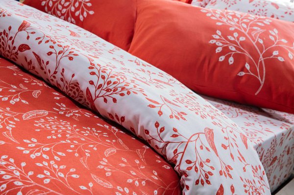 Doqu Home Polycotton Coral Tek Kişilik Nevresim Takımı - Turuncu