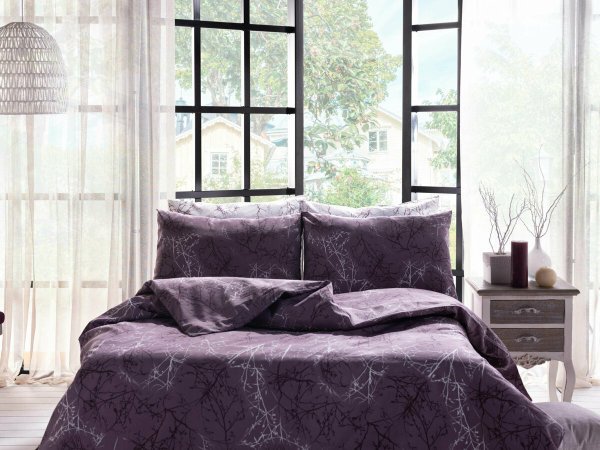 Doqu Home Polycotton Lavande Tek Kişilik Nevresim Takımı - Mor
