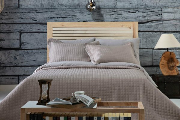 Doqu Home  Alvin Tek Kişilik Yatak Örtüsü - Kahve